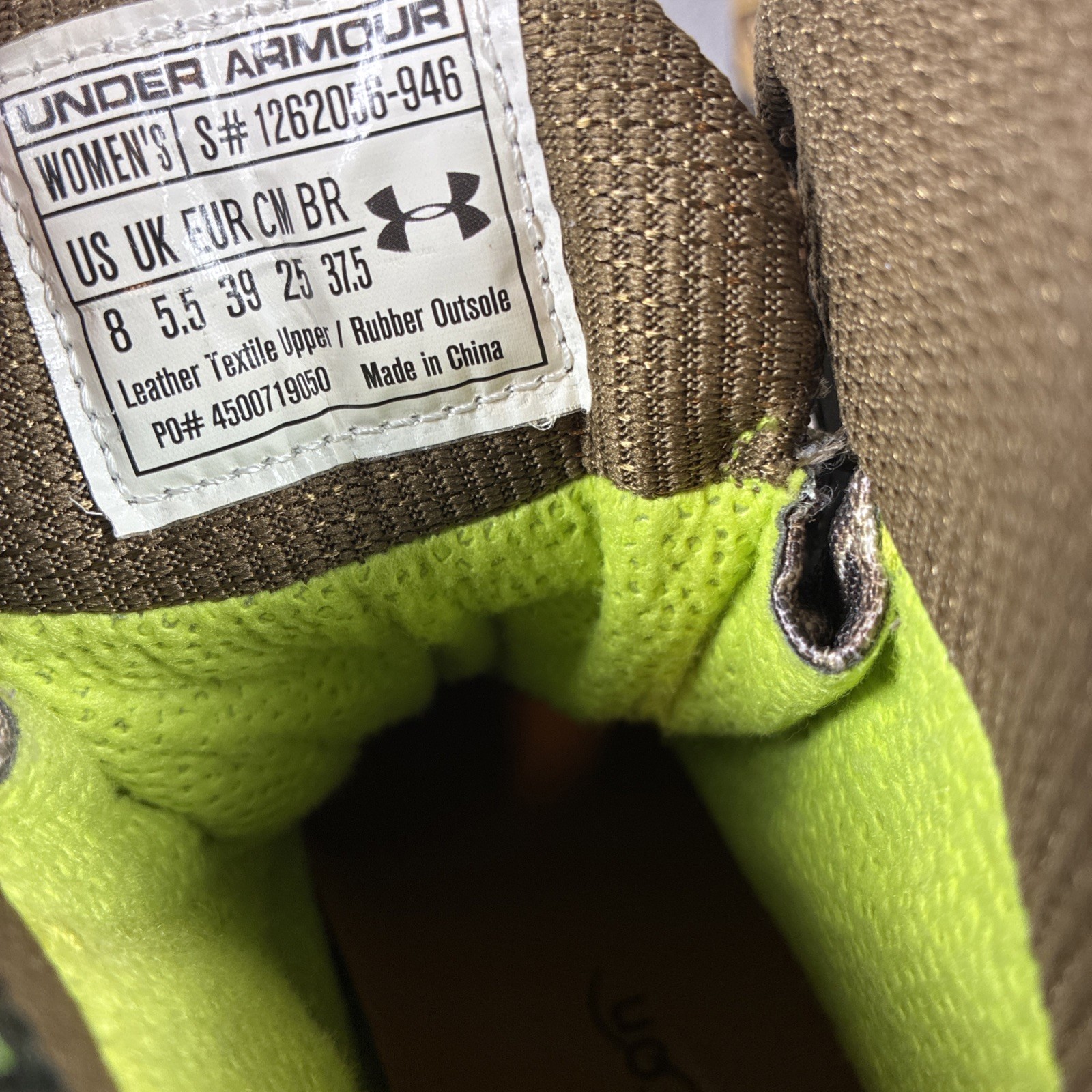 Under Armour Speed Freek Bozeman Womens 8 Waterproof Combat Hunting Boots Camo