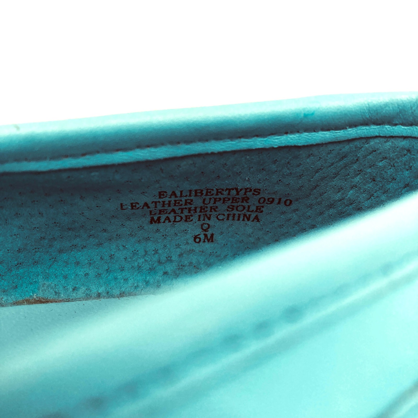 Enzo Angiolini Liberty Loafers Flats Aqua Blue Womens 6M Leather Unlined