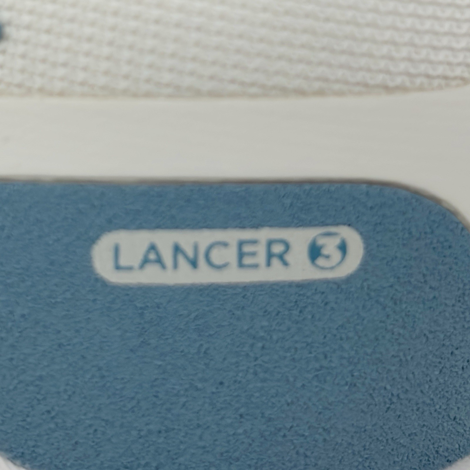 Womens 7 Saucony Lancer 3 Form Fit 8mm Athletic Shoes Sneakers White Blue S18226