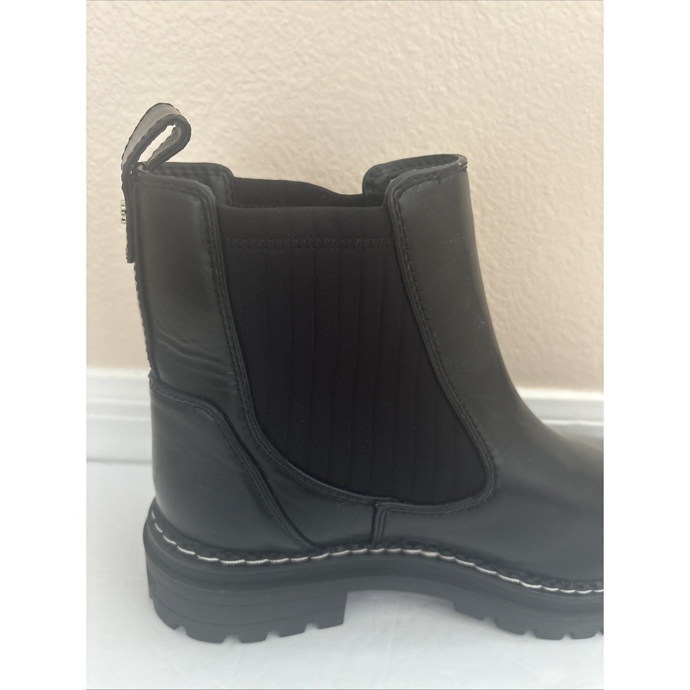Sam And Libby Boots Lennon Lugsole Zip Chelsea Ankle Boot Black Goth Emo Sz 8.5