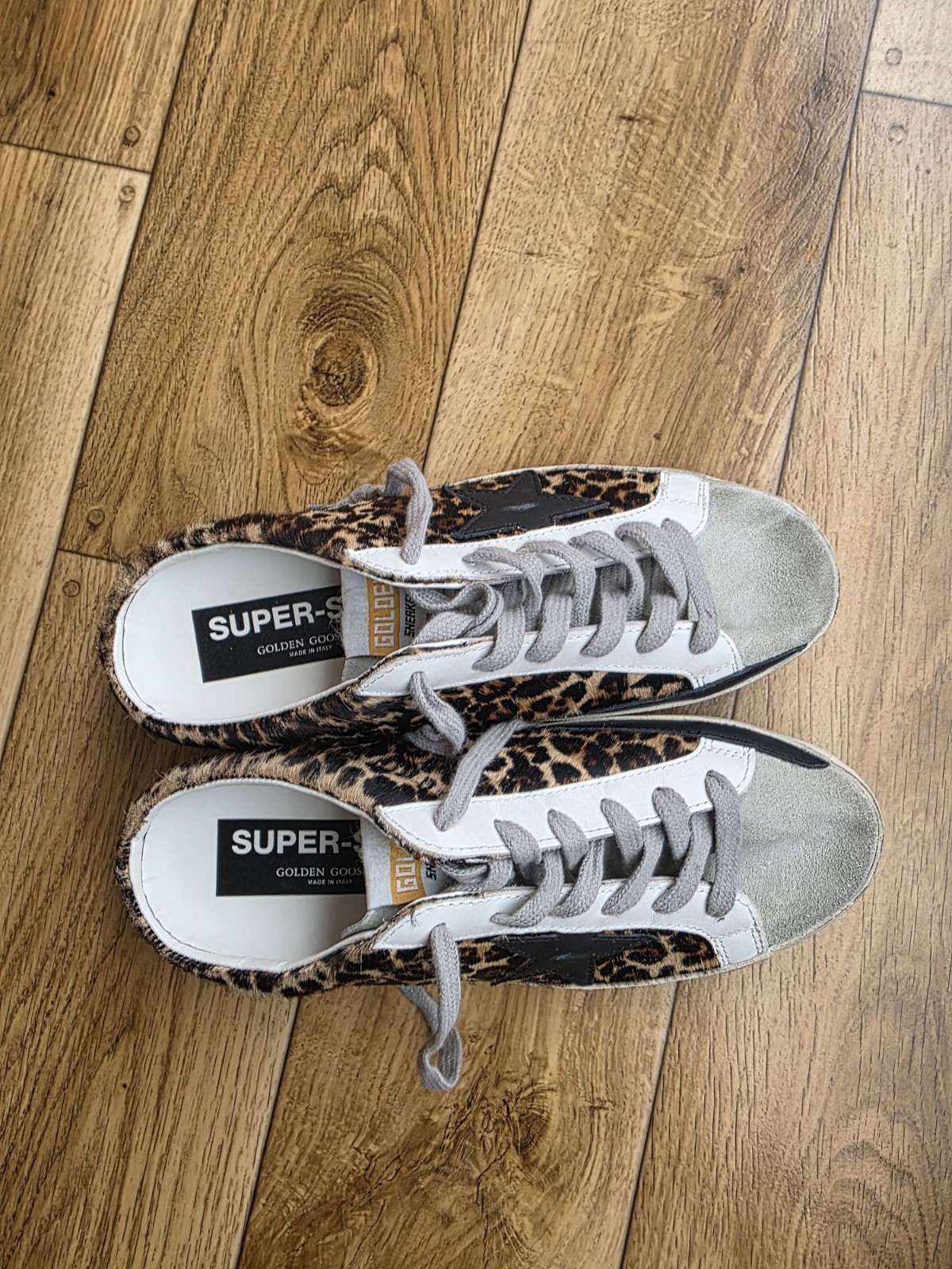 GOLDEN GOOSE SABOT SUPERSTAR SLIP ON SNEAKERS SIZE 39 EU, 8.5 US, 6 UK