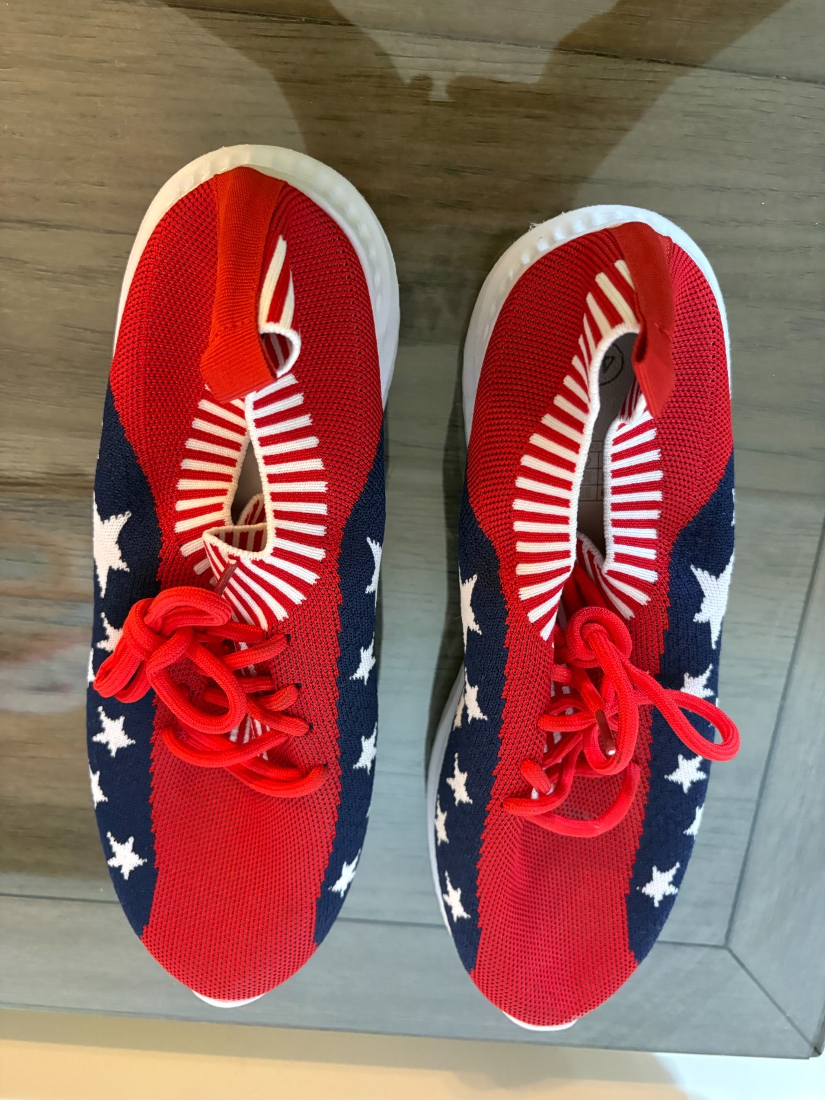 American Flag Sneakers Size 42/US11 Used