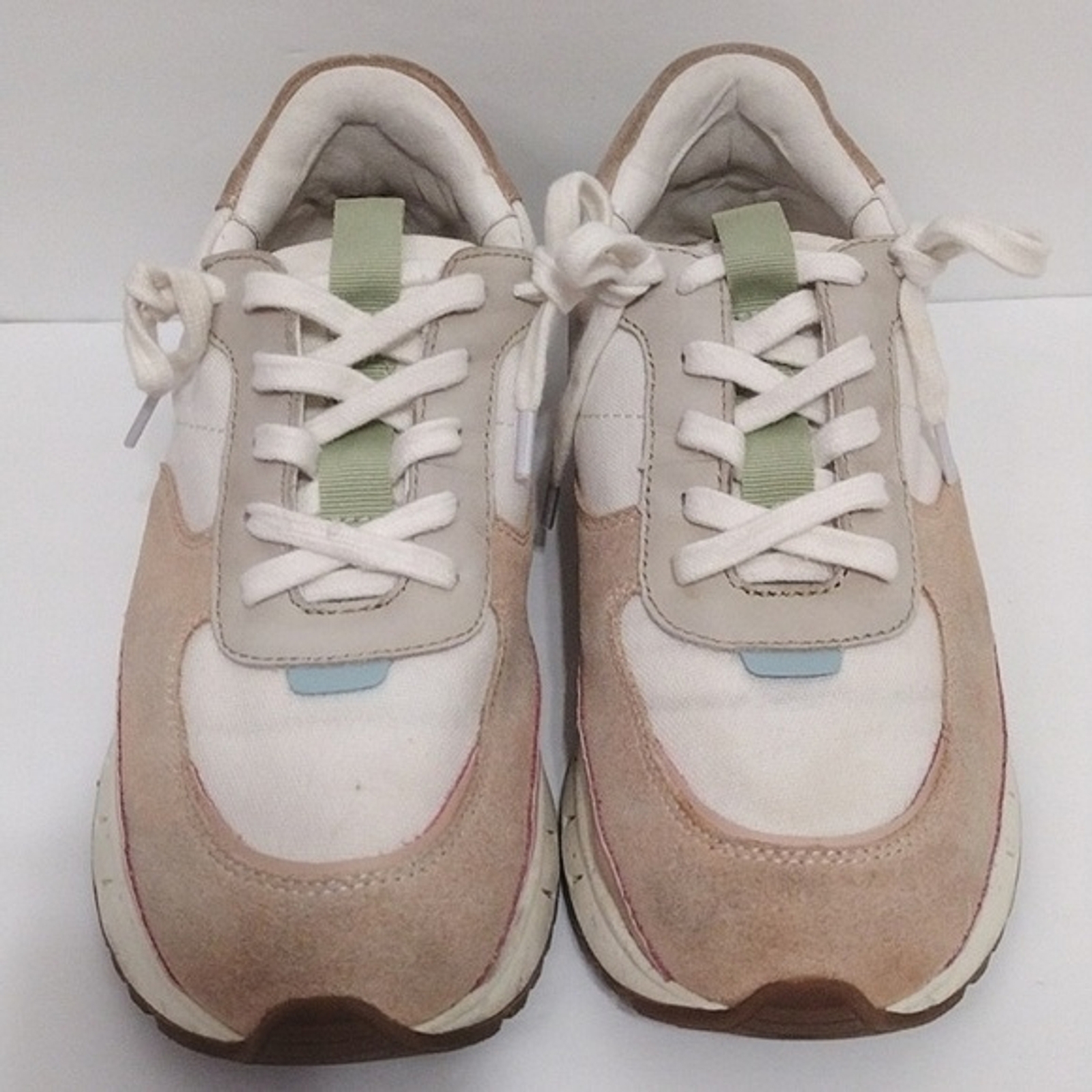 Madewell Women’s Kickoff Trainer Platform Pastel Colorblock Sneakers US 6.5