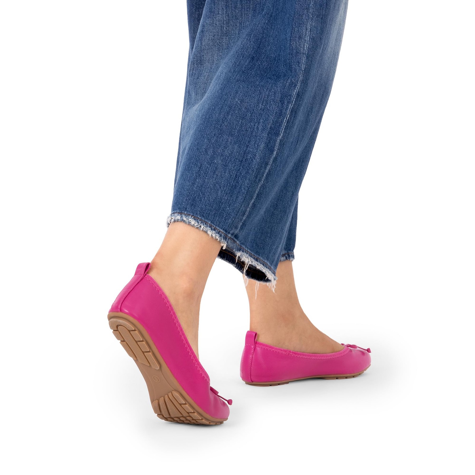 Women’s Flats, Foldable Ballet Flats for Women, Bowknot Round Toe Comfort Lig…