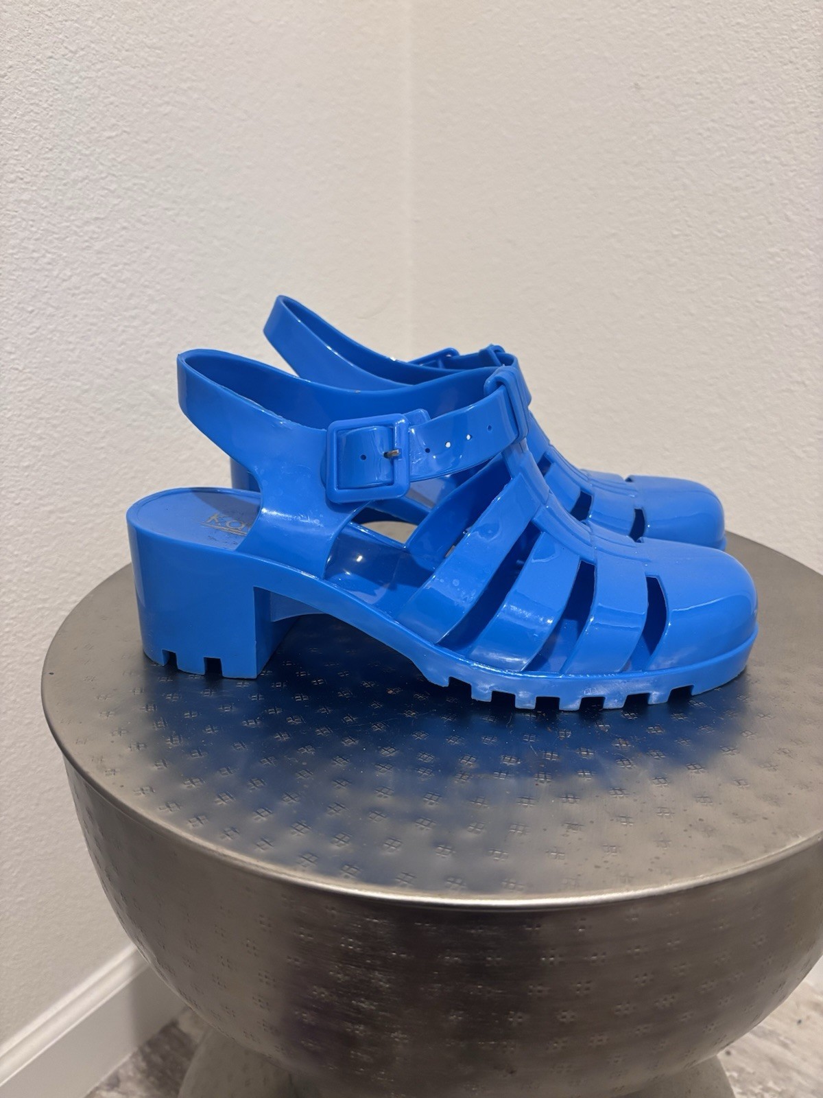 Kali Jelly Sandals With Heel In Blue