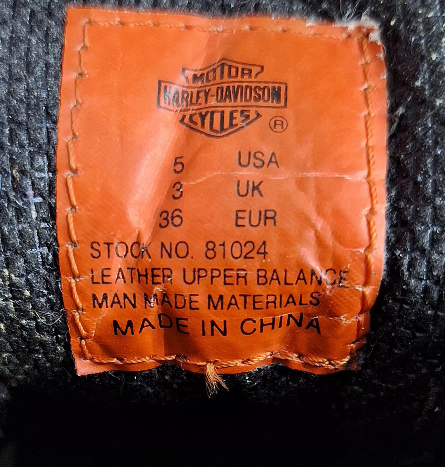 HARLEY DAVIDSON Black Leather Riding Boots Women’s US Size 5