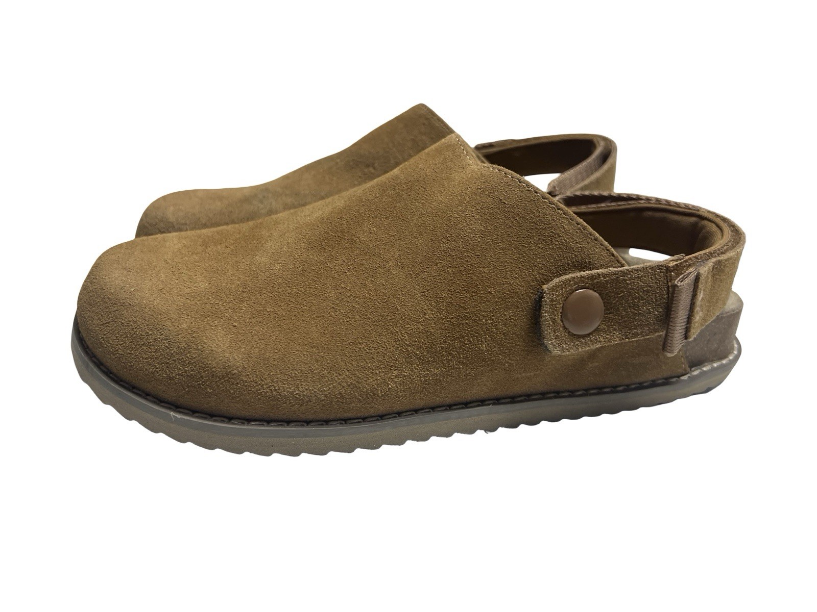 Cushionaire Clogs Boulder Shoes in Chestnut Leather Suede Slip-On Women’s Sz 8