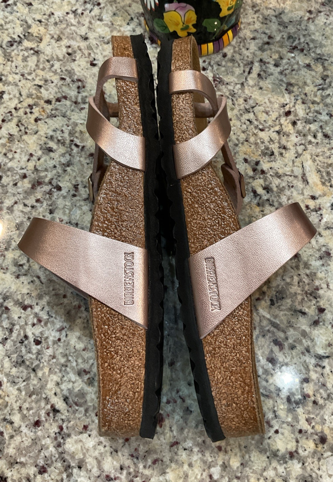 BIRKENSTOCK Women’s Sz 7-7.5 M/EUR 38 MAYARI Birko-Flor 102983 Copper MSRP $113