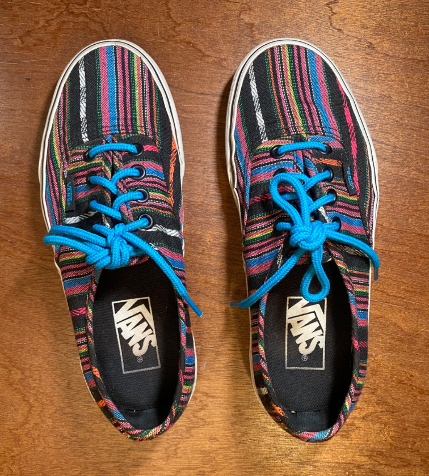 VANS Shoes Men 5 Women 6.5 Aztec • STC6D Lace-up Skate Multicolor Tribal Poncho