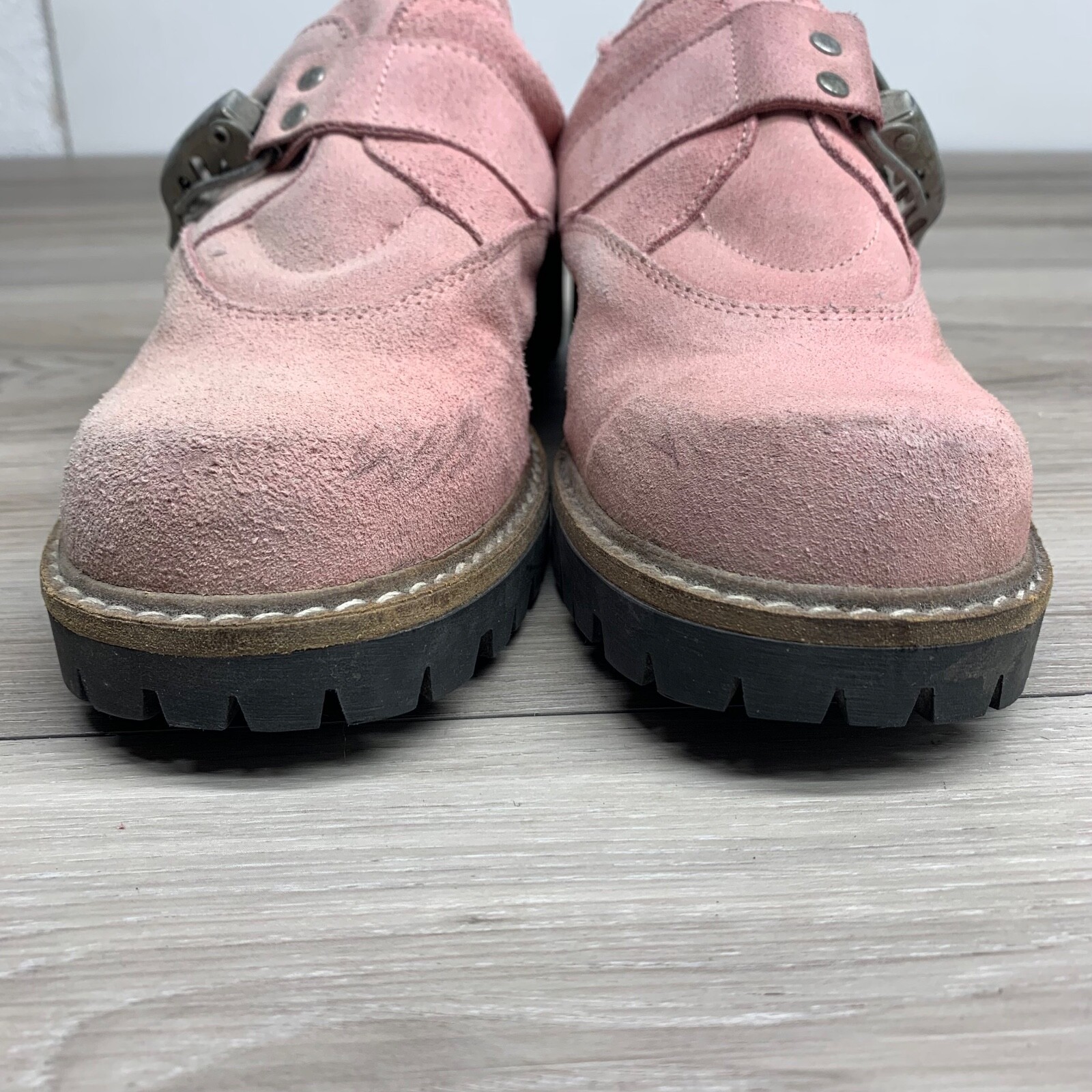 GEIER WALLY AUSTRIA Women’s 6-6.5 EU 37 US Suede Leather Mules Slides Clogs Pink