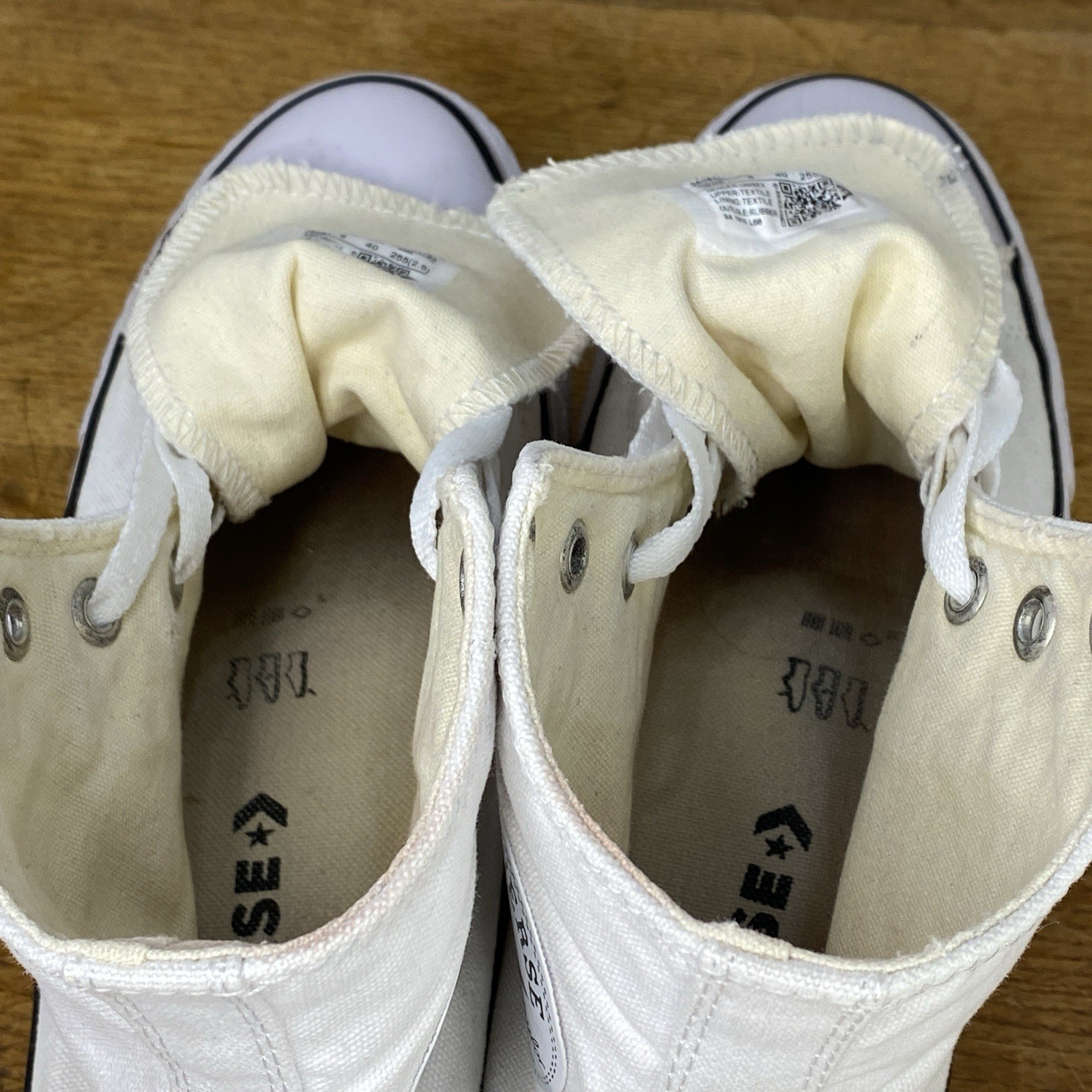 Converse Chuck Taylor All Star Lift Hi Platform White Canvas Shoe 560846C Sz 7/9