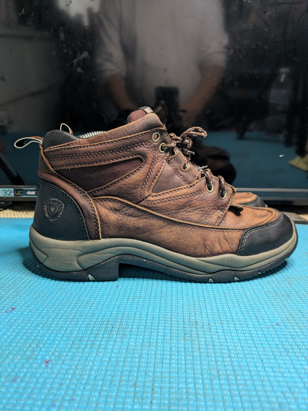 Ariat Terrain Cordovan ATS Work Boots Women 9 Brown Leather 70063