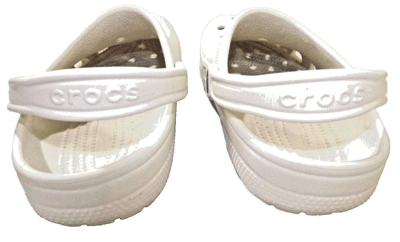 Crocs Unisex Adult Classic Unlined Clog Shoes Mens Size 7 Womens 9 White