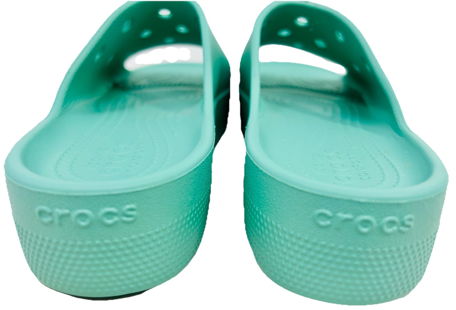 Crocs Classic Platform Slide 208180 Mint Green Women Sandals Size 8 Worn Once!