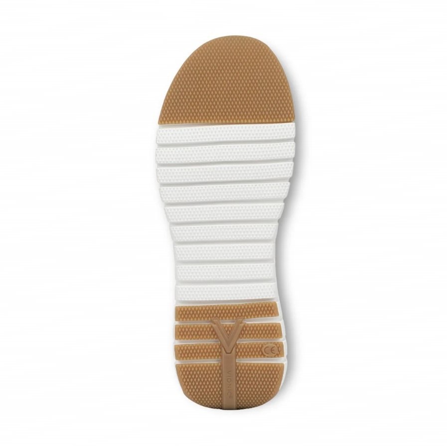 VIONIC Women Uptown Sneaker, Ivory Leather (NEW)