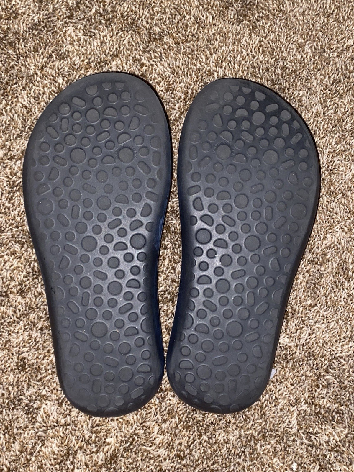 Allbirds Sugar Flip Flops Black SweetFoam Unisex W8 M6 Sandals EUC