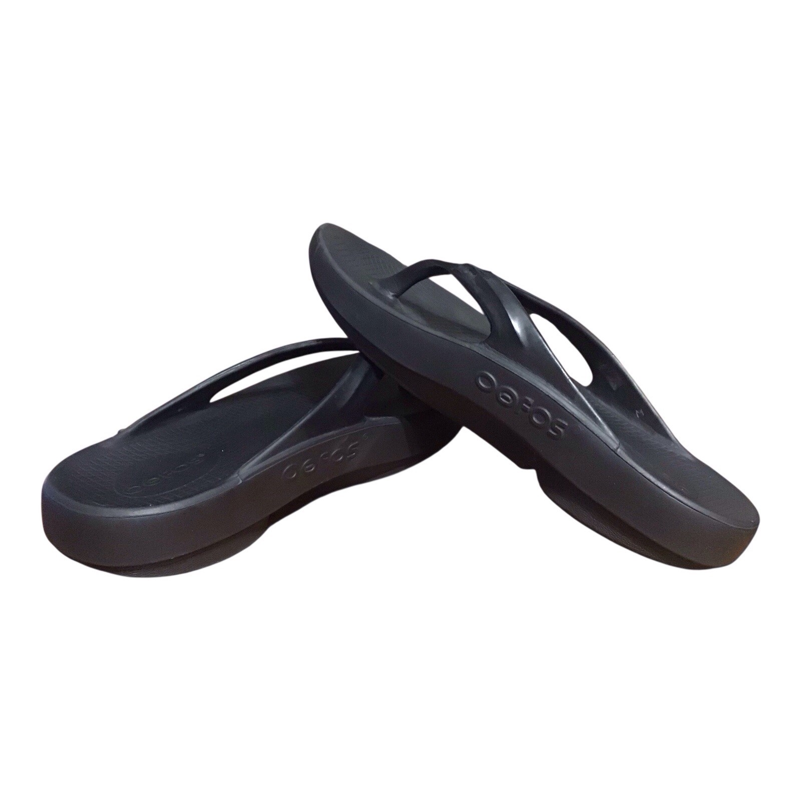 oofos Women’s Black Size 8 Flip Flops Sandal Beach Pool Comfortable