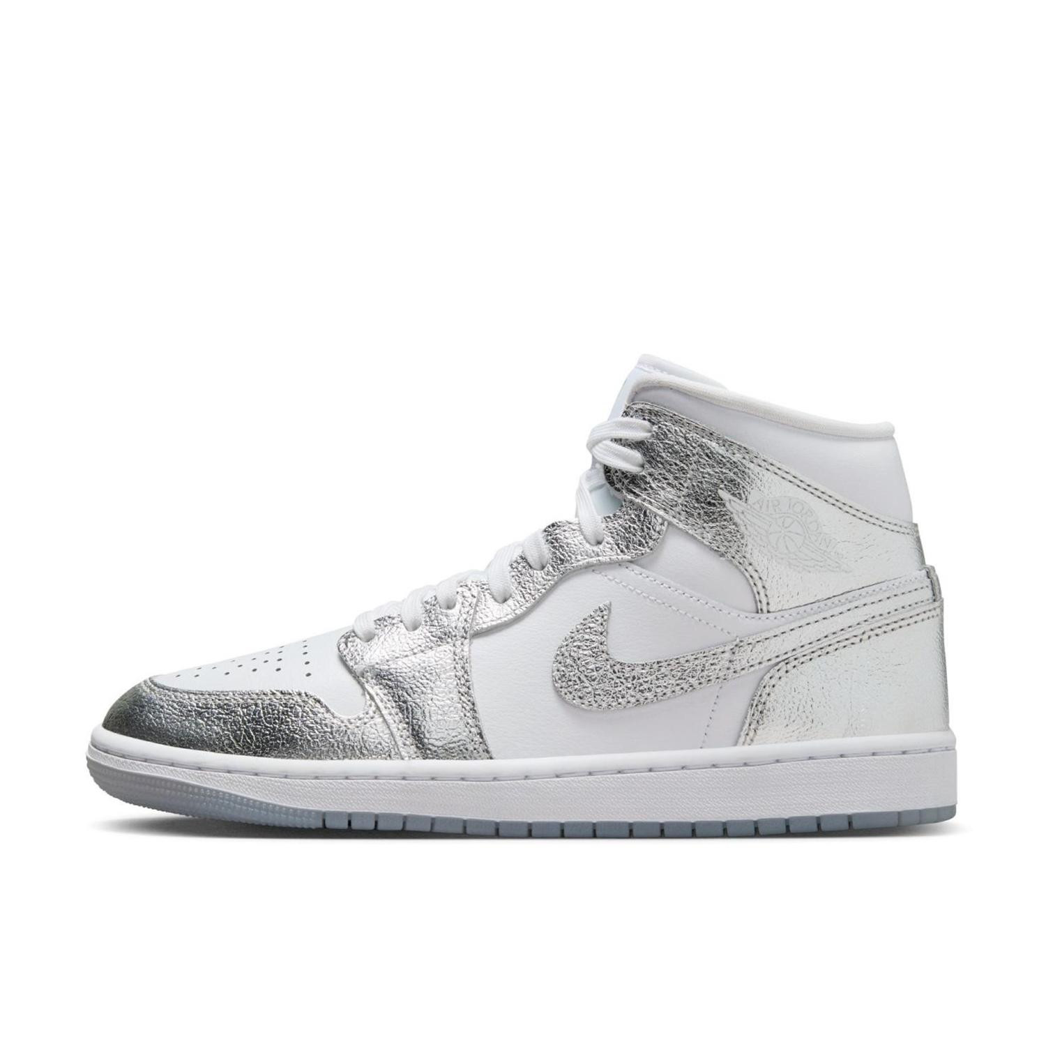 Nike WMNS Air Jordan 1 Mid Metallic Silver FN5031-100 Women’s tko04