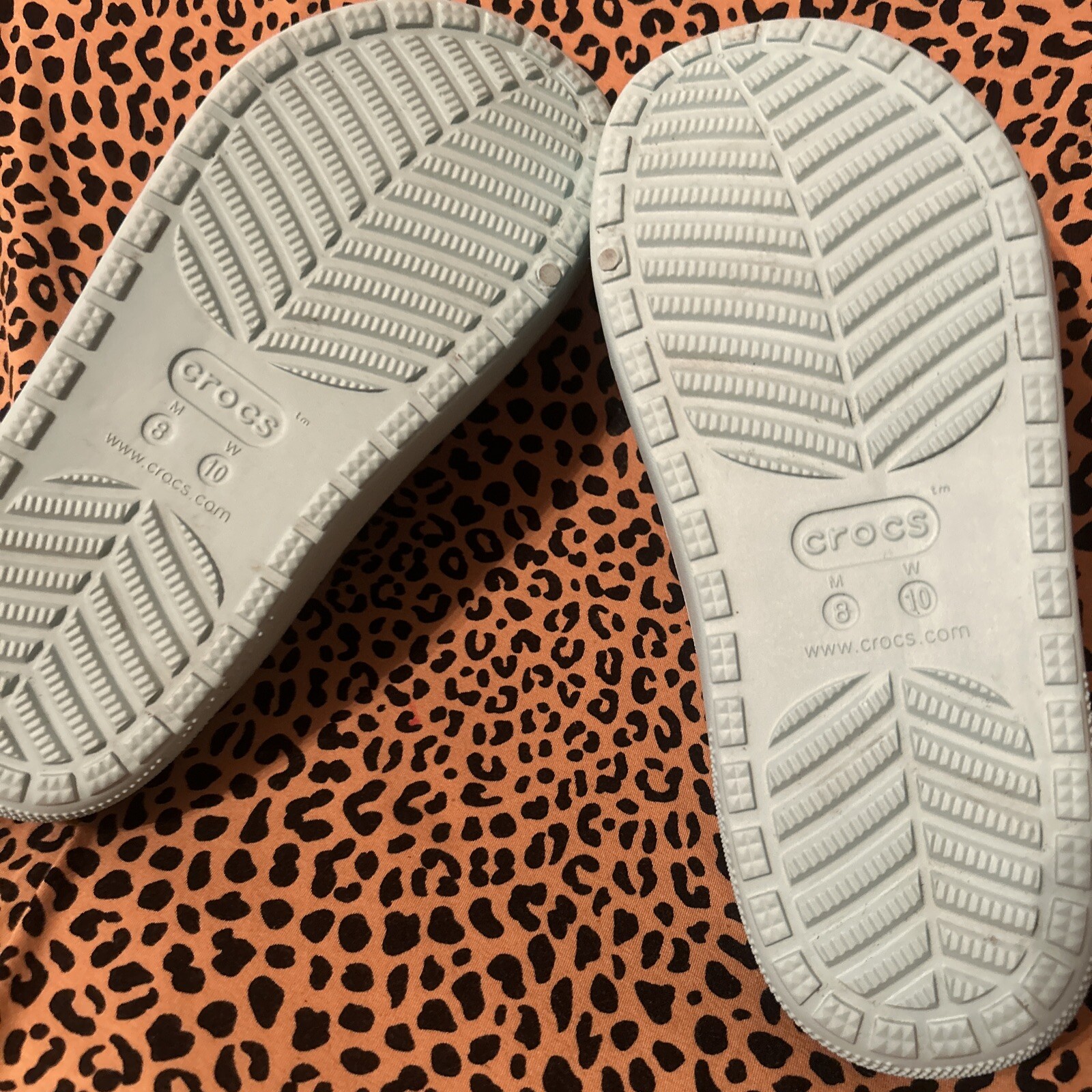 Crocs Slides Women’s 10 Men’s 8 Fleece Lined Lightweight Slip-on Sandals Jibbit
