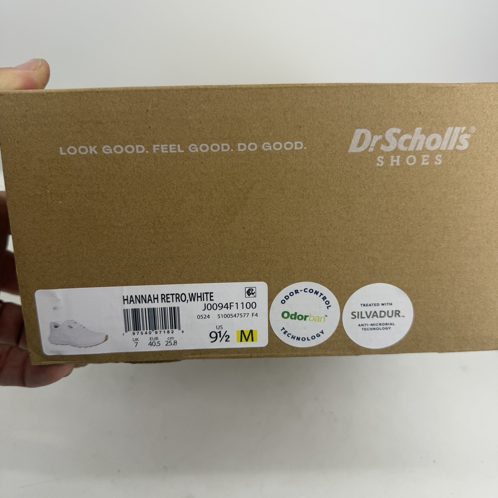 Dr. Scholl’s Womens Hannah Retro Fashion Sneakers White Size 9.5 Odor Control
