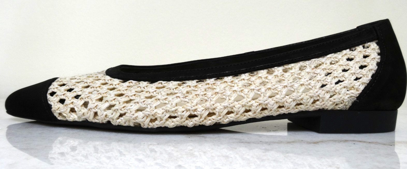 Paul Green Daisy Pointed Toe Flat Black Nature Diva Nubuk US-10.5 UK-8 EU-42