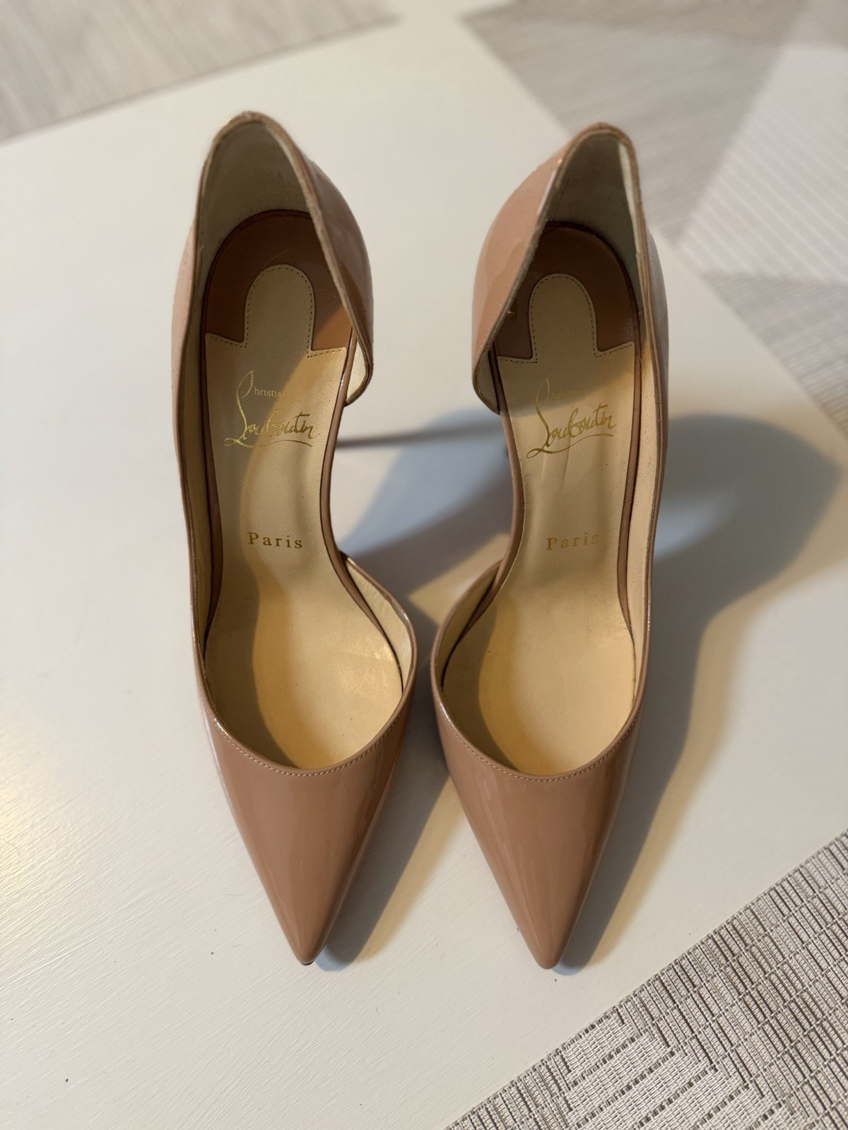 Christian Louboutin So Kate 120mm Size 38 5 – Nude. Read the description!