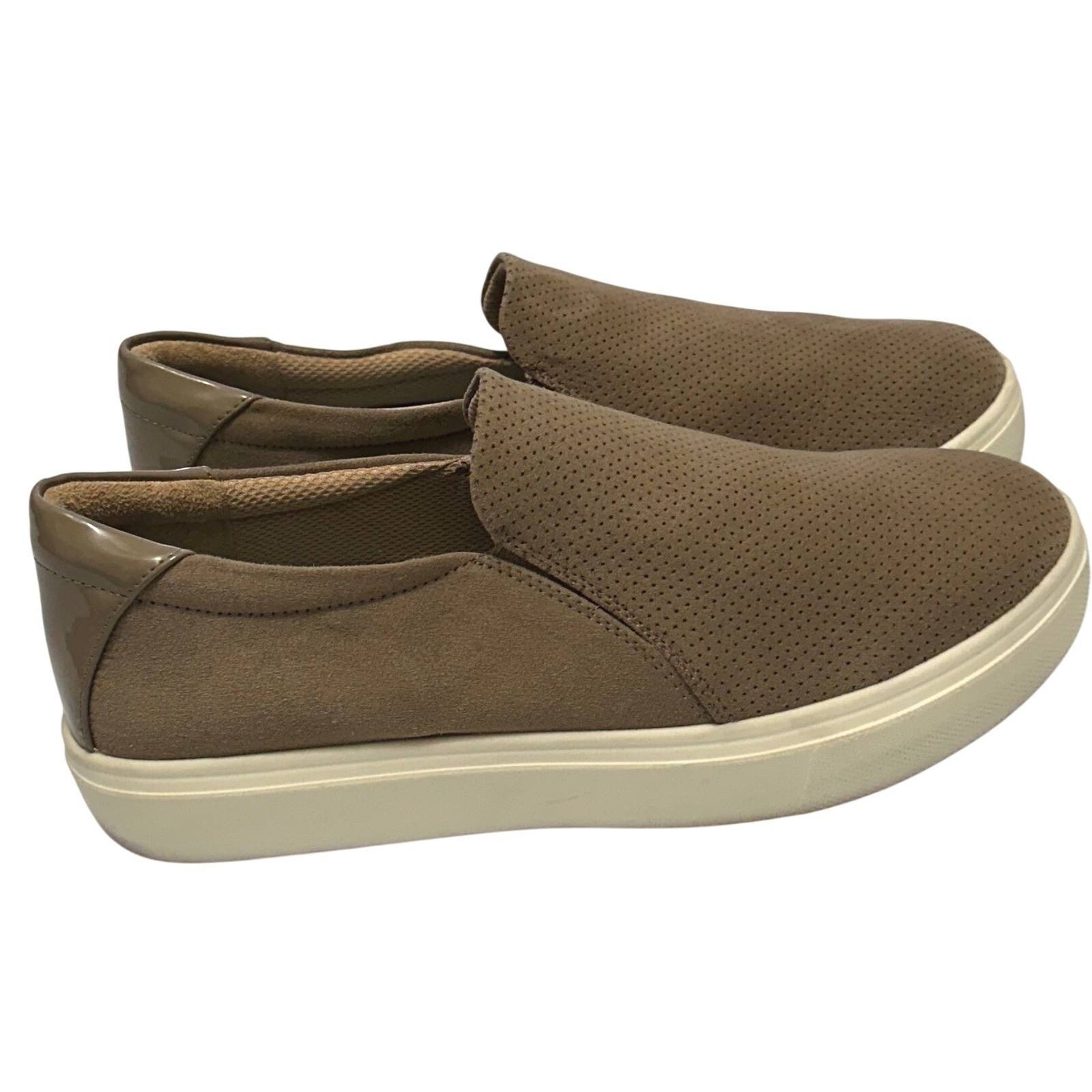 Dr Scholls Madison Cloud Slip On Sneakers Woodsmoke Perforated Shoes Womens 10W
