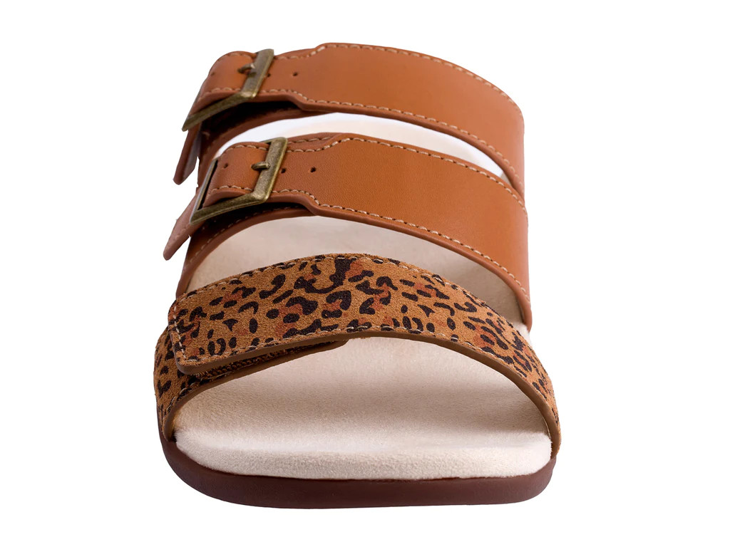 Spenco Total Support Orthotic Slide Women’s Sandals Cheetah Sz 9 1/2