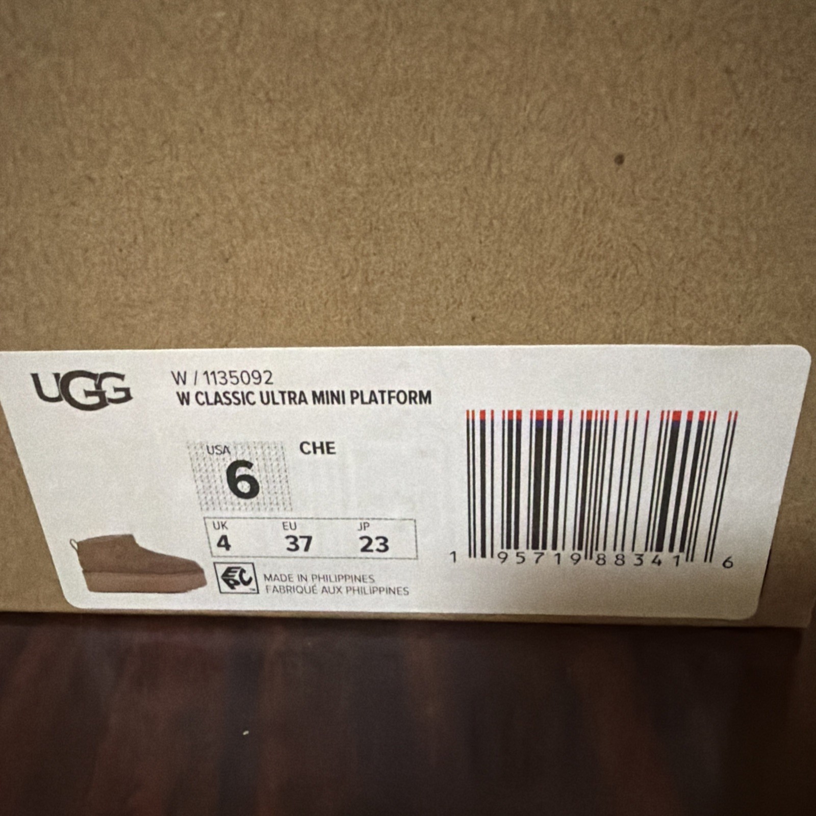 UGG Women’s Classic Ultra Mini Platform – Chestnut (1135092)