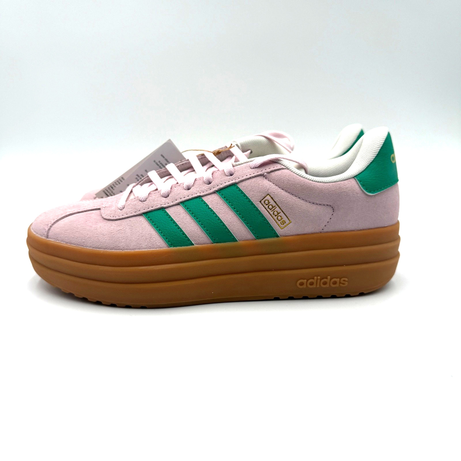 Adidas Women’s Size 8 VL Court Bold Clear Pink Green Platform Sneaker NEW JP6916