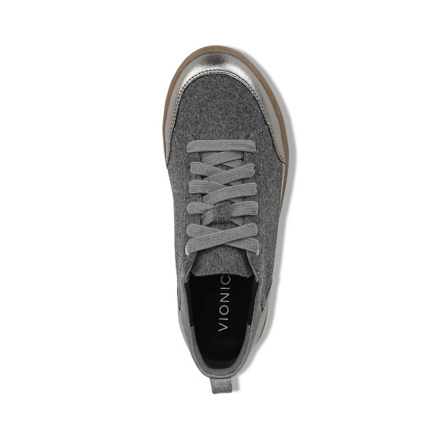 Vionic’s Larkspur Sneaker, Dark Grey Wool Flannel
