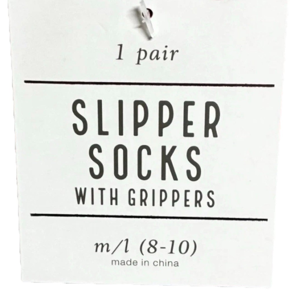 TWO PAIRS ~ Yes TWO! Slipper Socks Womens M/L 8-10 Black Red Cherry Faux Fur NWT