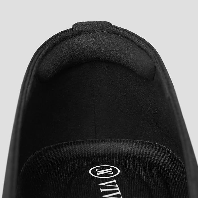 Vivaia Margot 2.0 Black Square Toe Ballet Flats Knit Slip-On sz 37.5 US 7