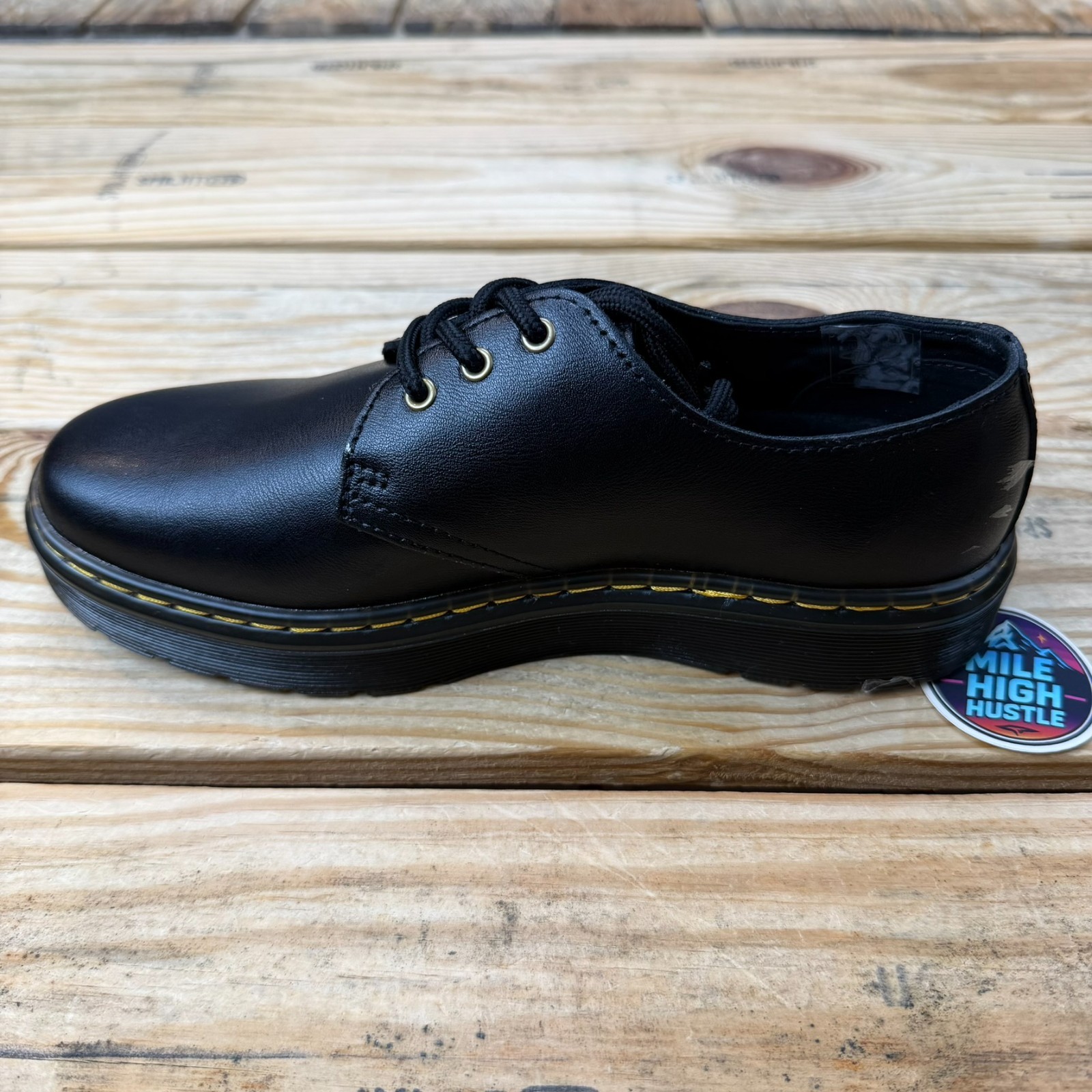 Dr. Martens Zavala Lo LA004 Black Leather Oxford Shoes Women’s 7 New No Box