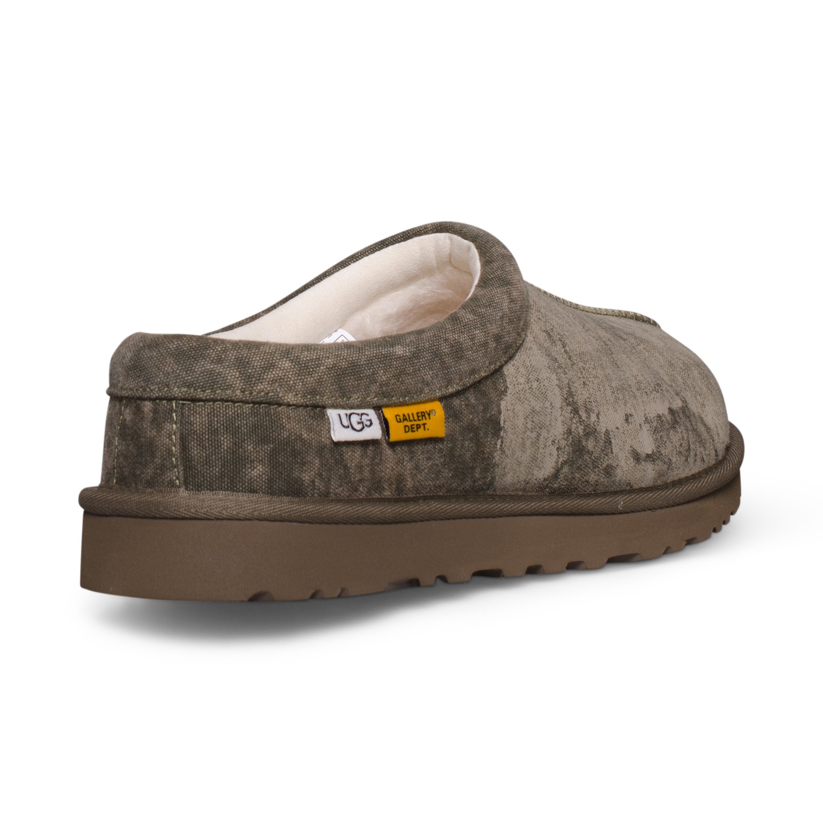 UGG X GALLERY DEPARTMENT TASMAN CANVAS GREEN ALL GENDER SLIPPERS SIZE US M9/W10