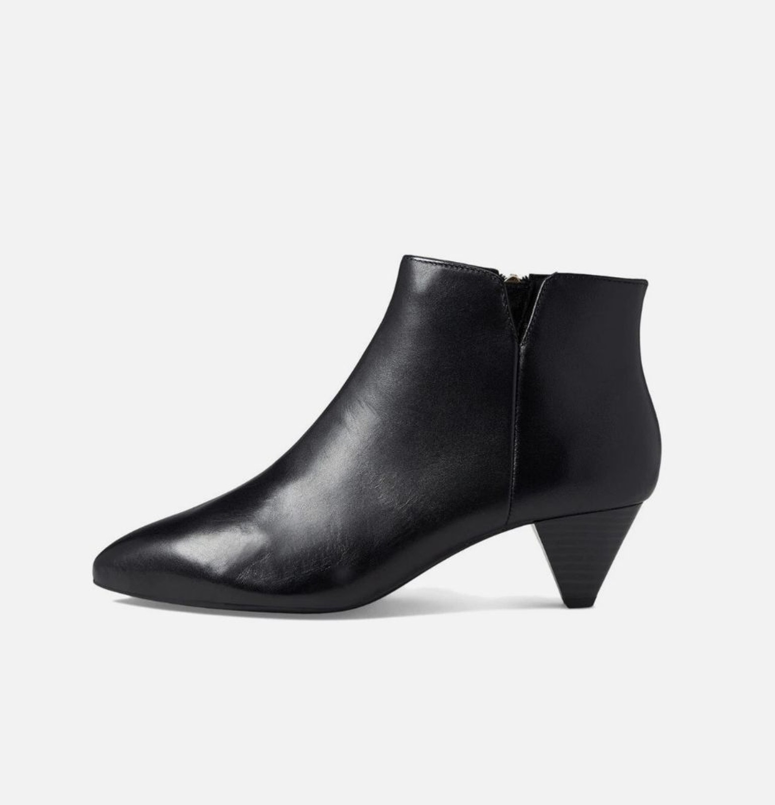 (RC) Women’s 9.5W Rockport Milia V Bootie Black Leather Pointed Toe Ankle Boots