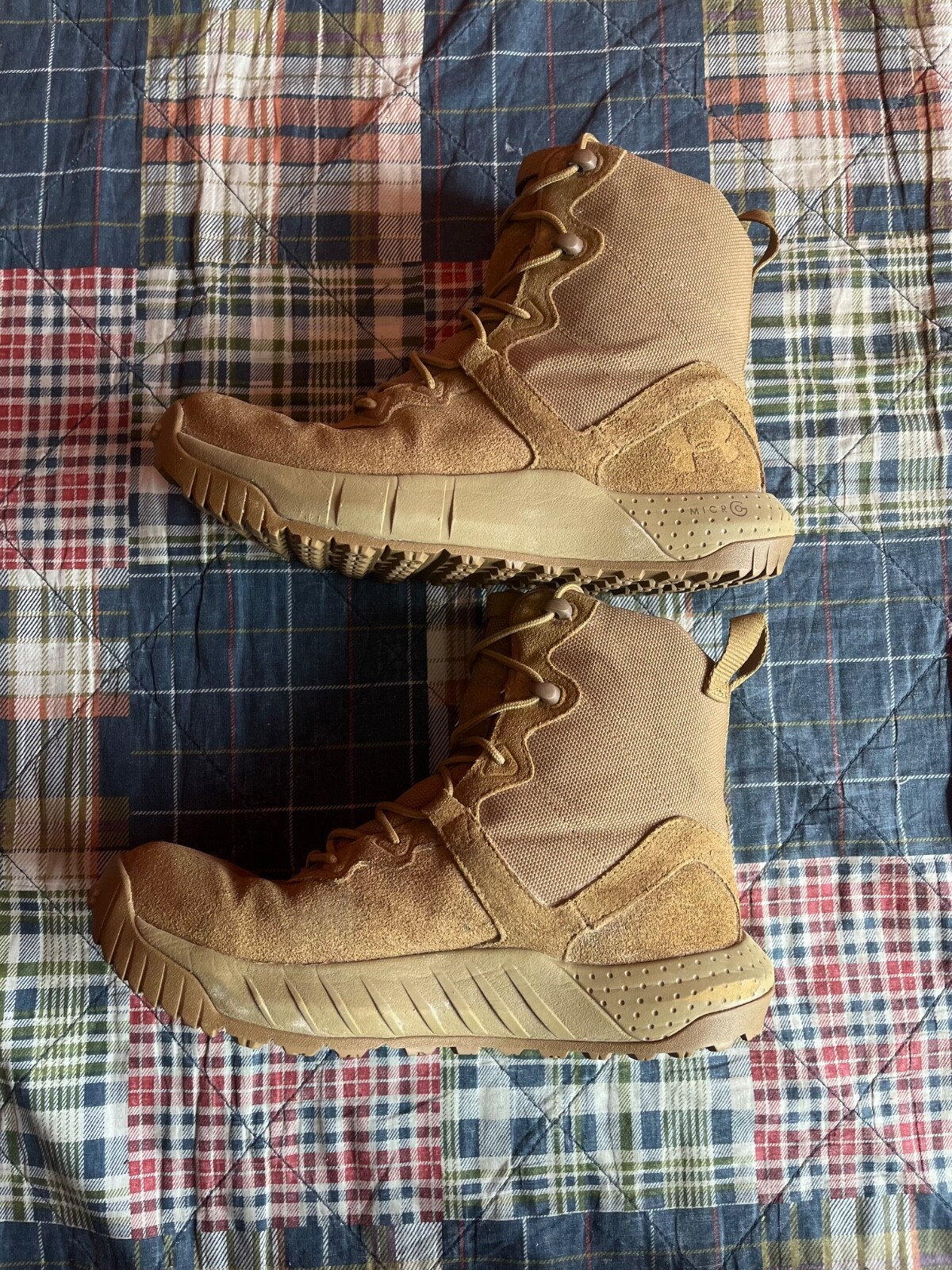 Under Armour UA Micro G Valsetz Leather Boots Coyote 3024010-200 Women’s Size 9