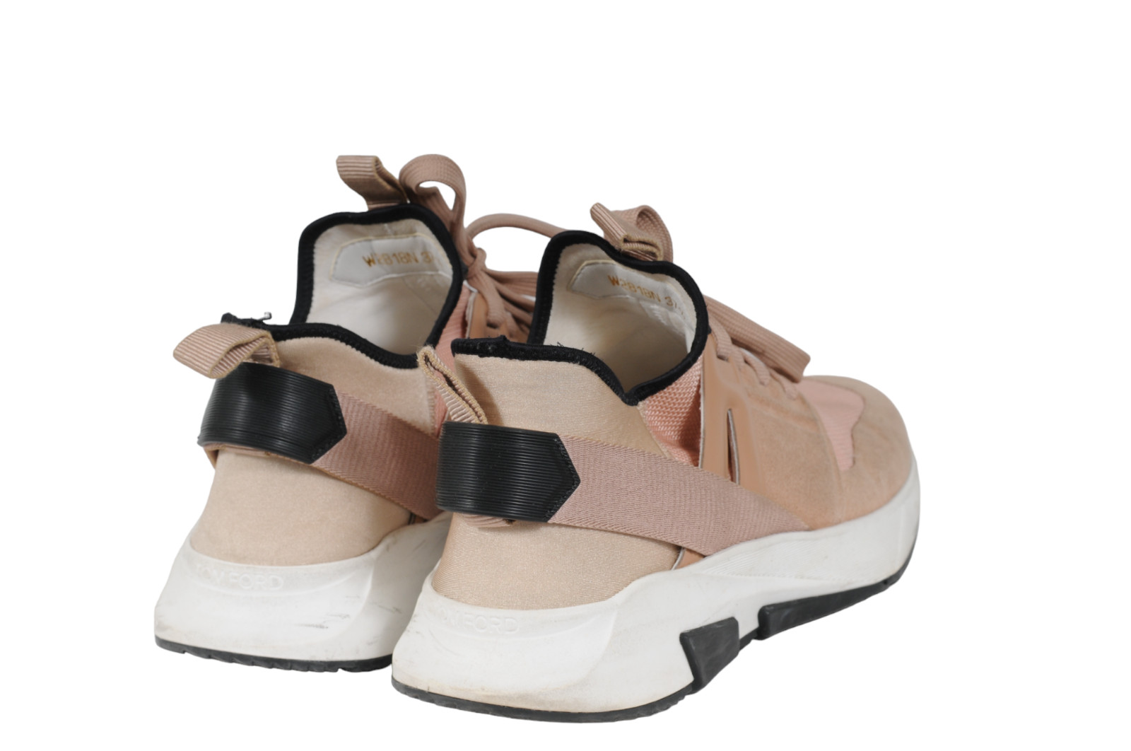 Tom Ford Women Jago Low Top Sneakers US 7.5 EU 37.5 Pink Nylon Mesh Trainers