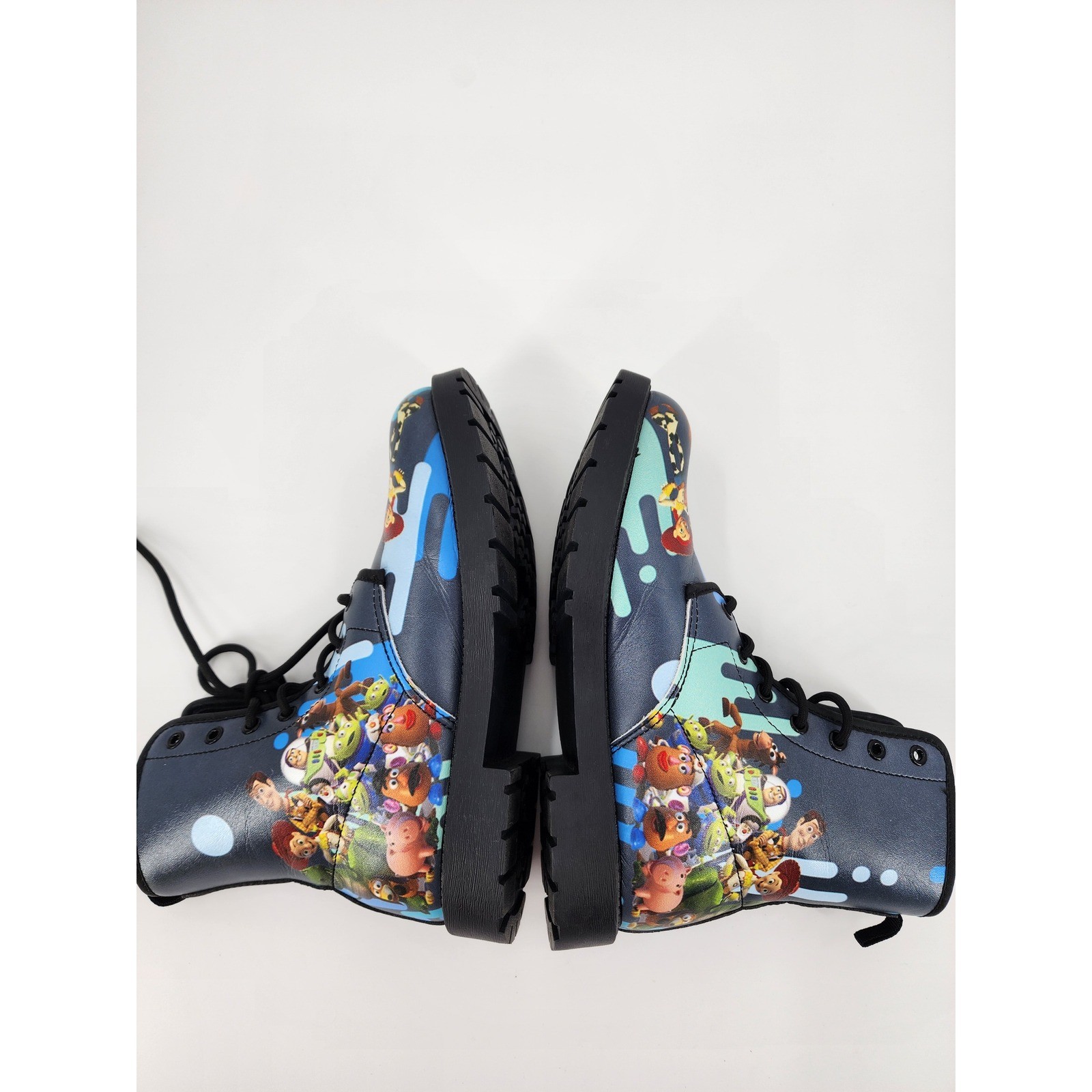 Disney Pixar Toy Story Combat Boots Navy Blue Buzz Woody Jessie Kids Youth 4