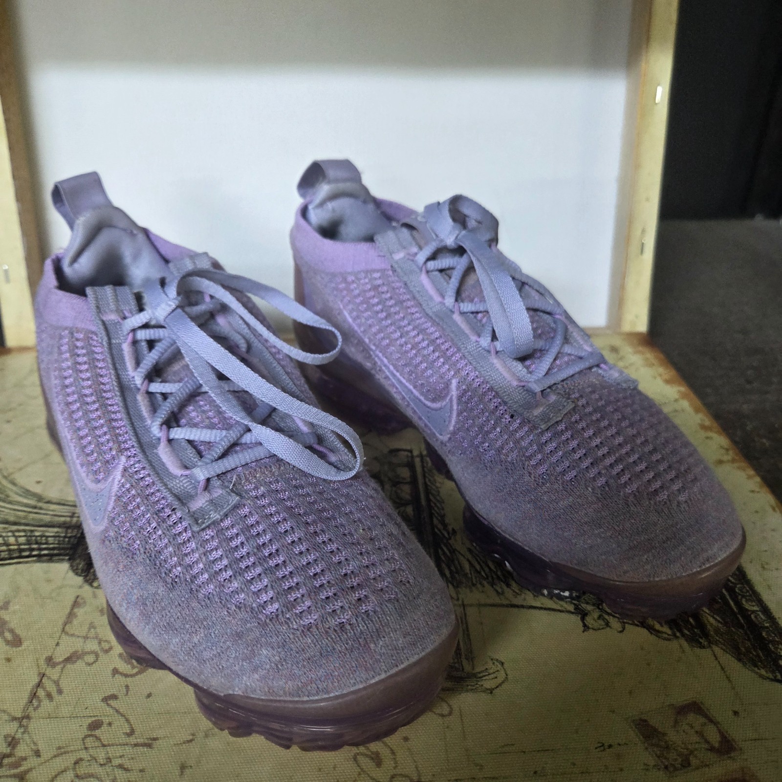 Size 7 – Nike Air VaporMax Flyknit Women’s Shoes Day to Night – Amethyst Ash