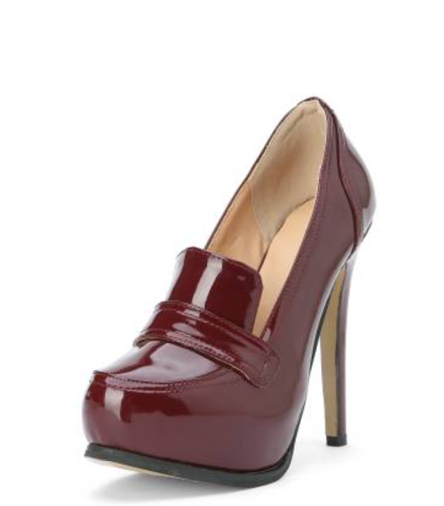 Womens Platform Round Toe Stiletto High Heel Slip on Pumps Shoes Party Oversize
