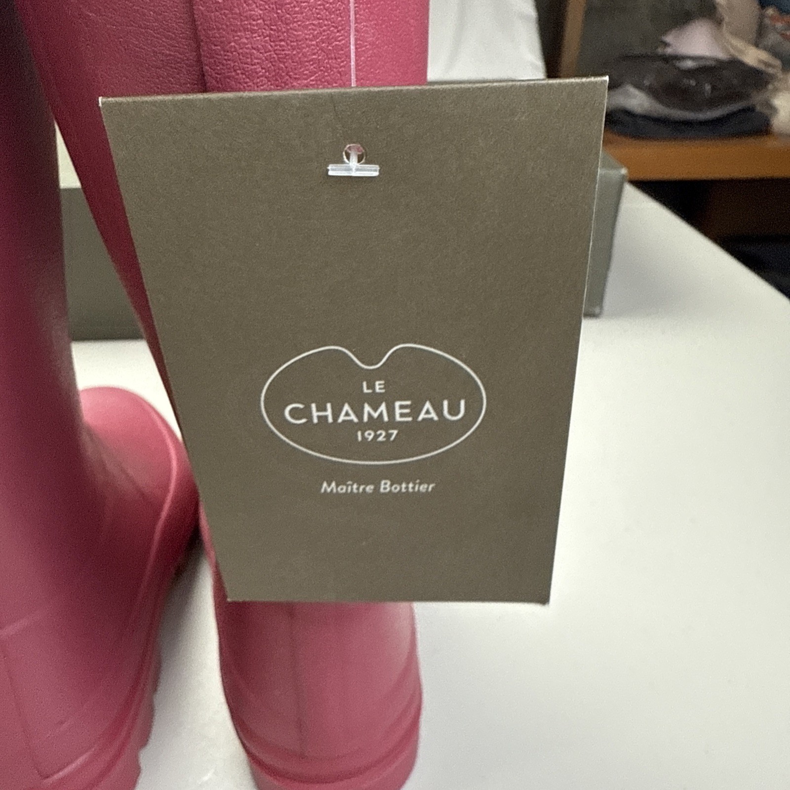 Le Chameau 1927 Rain Boots Women’s Size 6 Iris Botlyn Rose Pink Lined New w/ Box