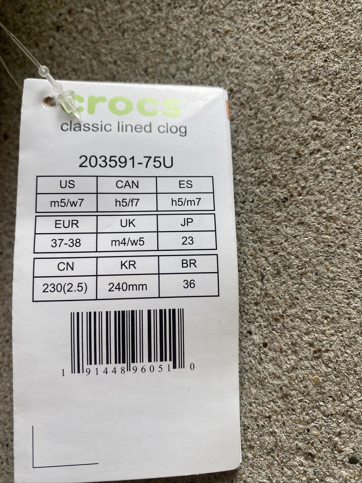 Crocs Classic Lined Clog (203591) M6/W8