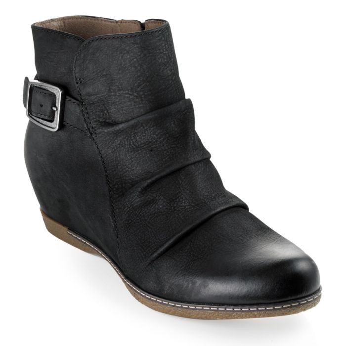 Dansko Lia Black Burnished Nubuck Leather Women’s Comfort Boot – EU 38