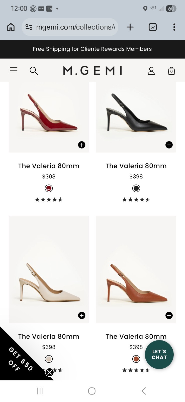 M. GEMI BLACK STILETTO, SIZE 39 (US 8.5) – See SIZE Chart