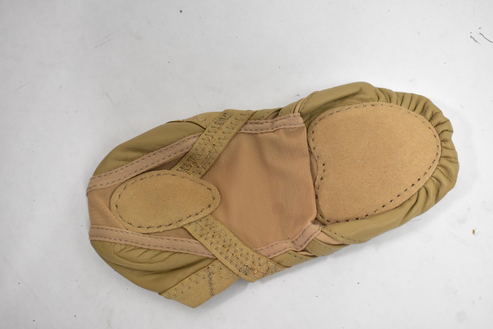 Capezio Freeform Shoes Womens Size 7 Beige Ballet Flats FF01 Leather Suede