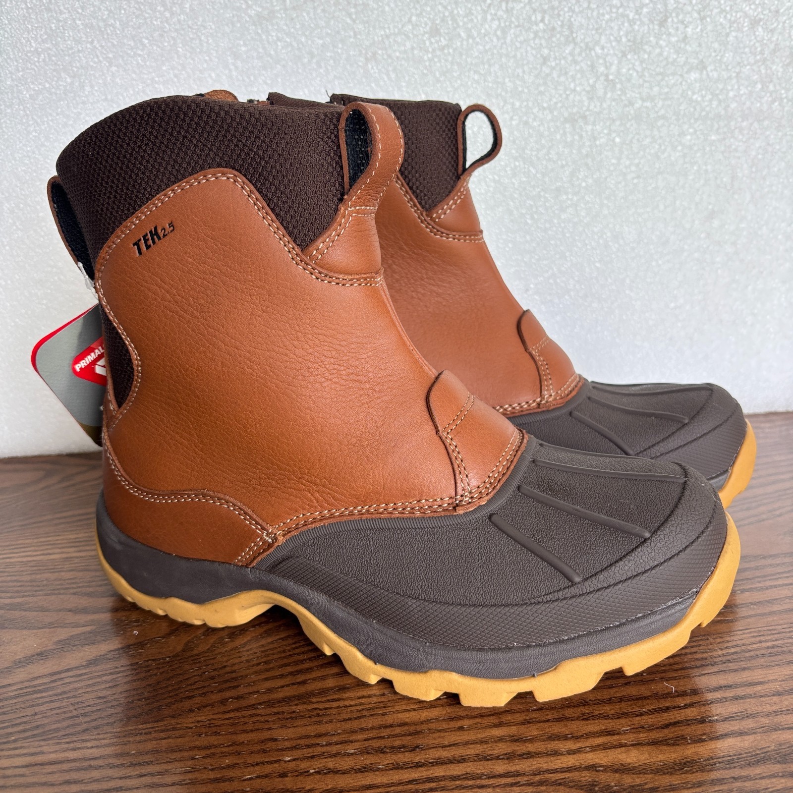 LL Bean Storm Chaser Waterproof Duck Boots Womens Size 8 Brown Leather NWT