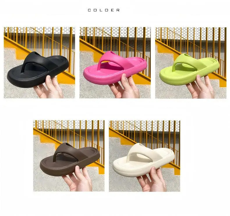 Women’s Classy Flip-flops with Poop Feeling, Female Internet Celebrity Eva Summe