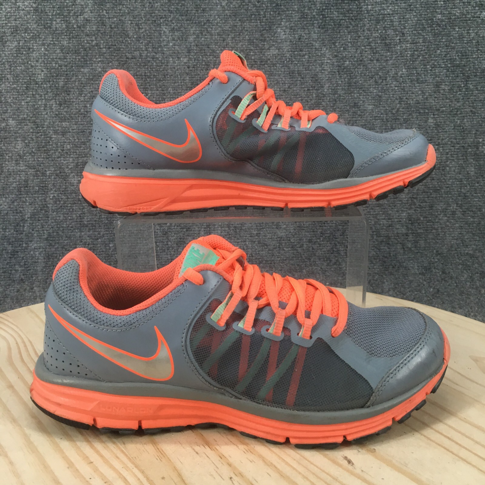 Nike Shoes Womens 8 Lunar Forever 3 Sneakers Gray Lace Up Casual 631426-009
