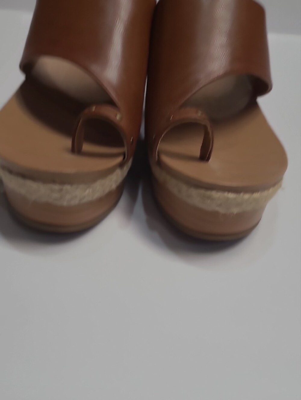 BareTraps Lynn Brown Toe Ring Wedge Platform Sandals – Size 6